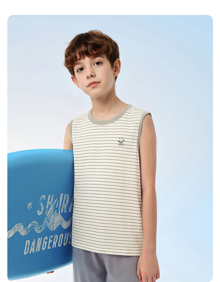 Balabala [balaOne] Children's Vest Unisex Baby Sleeveless Innerwear Top for Kids 18