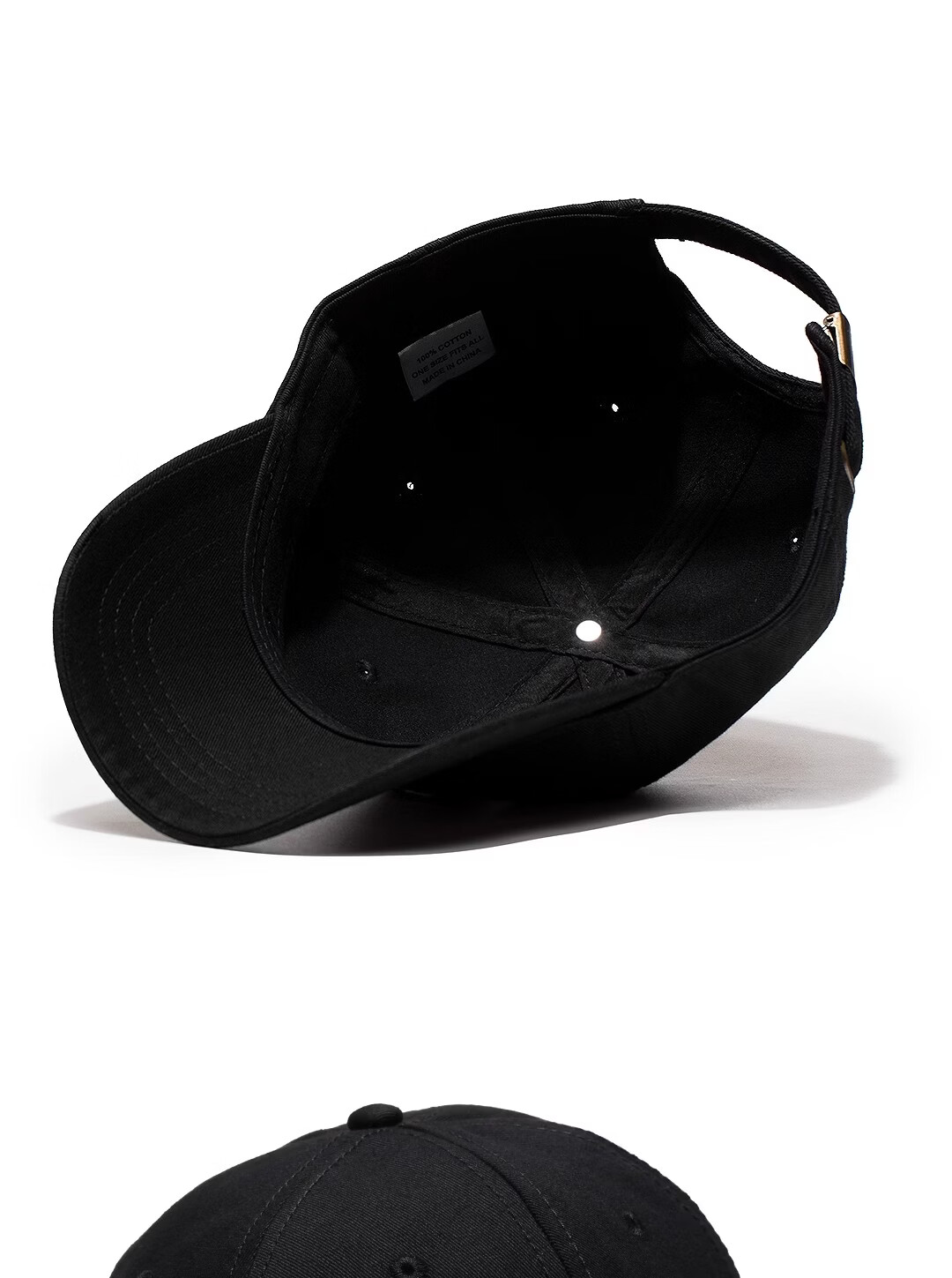 Miiow Men's Cotton Baseball Cap Large Size Big Head Circumference Unisex Duckbill Hat Trendy Sunshade Black-Red Three Stripes 13