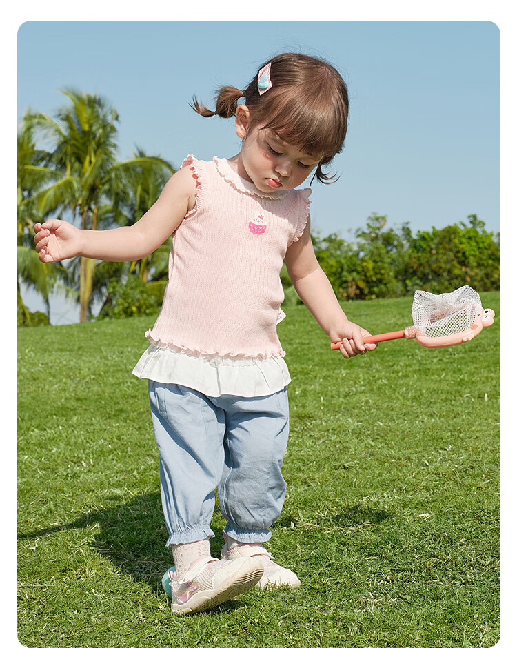 Balabala [balaOne] Baby Vest Infant Top Girls Summer Outerwear 2026 Sweet 26