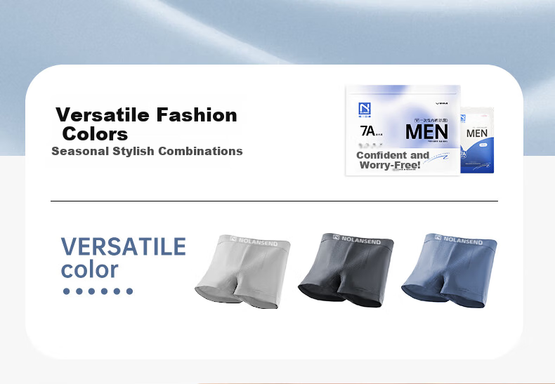 NolansenDi [] Disposable Men's Boxer Briefs High Elastic Thickened Plus Size 6-Pack 2XL 1
