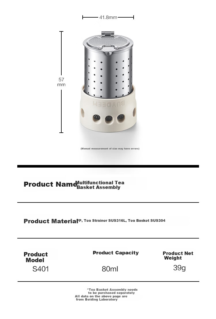 Buydeem Large Capacity Tea Infuser Thermos Bottle Tilted Cat Dual-Use Portable Water Bottle Gift 16