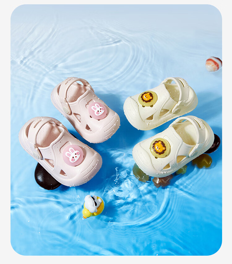 Mutong Baby Boys Summer Essential Oil Protective Clog Cartoon Soft Sole Beach Shoes Girls Wind Violet 150 13