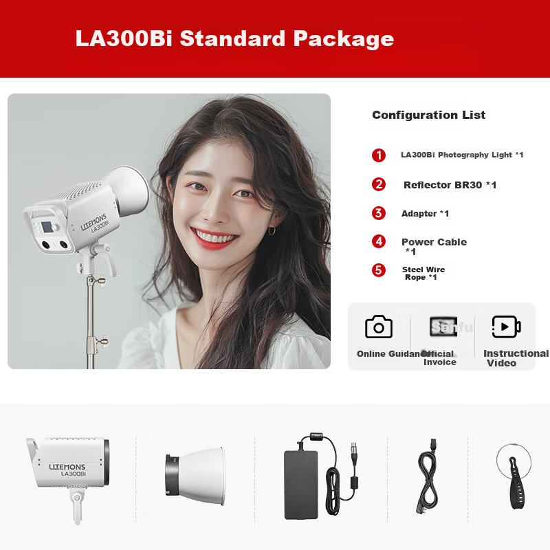 Godox LA300BI RGB LED Fill Light Live Streaming Light Photography Lighting Studio Continuous Light