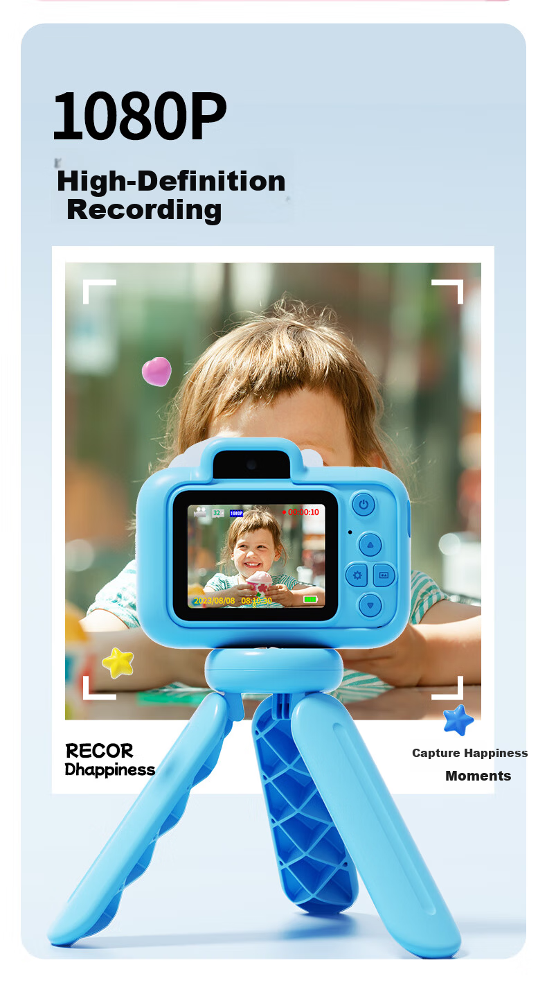 MAQUCC Disney Kids Camera Minnie 32GB for Girls Ages 6-14 Birthday Gift Student Practical Premium Souvenir K78 8