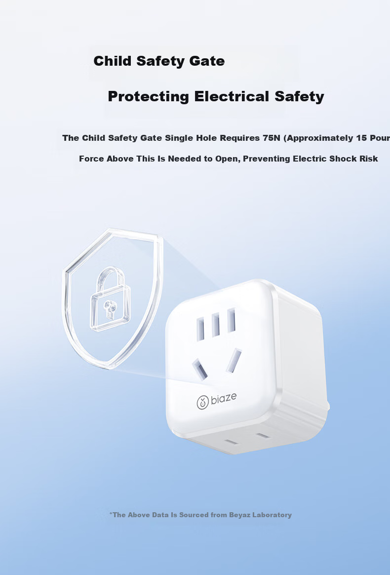BIAZE German Standard Conversion Plug, Suitable for Germany, 2-Pin, Electric Shock Prevention, Travel Adapter, Compact And Portable, European Standard Conversion Plug, CE Certified, High Temperature Flame Retardant 9