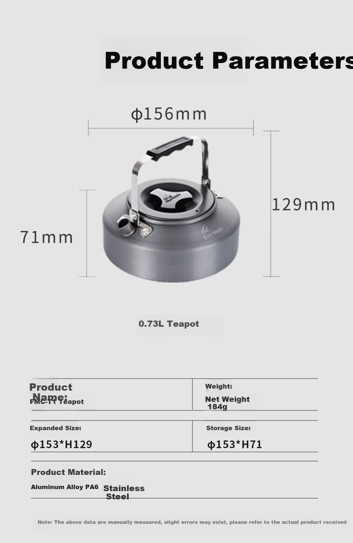 FIRE-MAPLE XT1 Heat Collection Pot 0.8L, Windproof Quick Heating Outdoor Camping Kettle, Aluminum Tea Pot, Coffee Pot, Fire-Round Brewing Tea 9