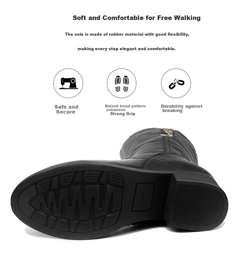 FUGUINIAO Genuine Leather Cowhide Women's Ankle Boots Autumn Winter Fleece Lined Warm Round Toe Chunky Heel Mid-Calf Boots Black Short Fleece Size 39 13
