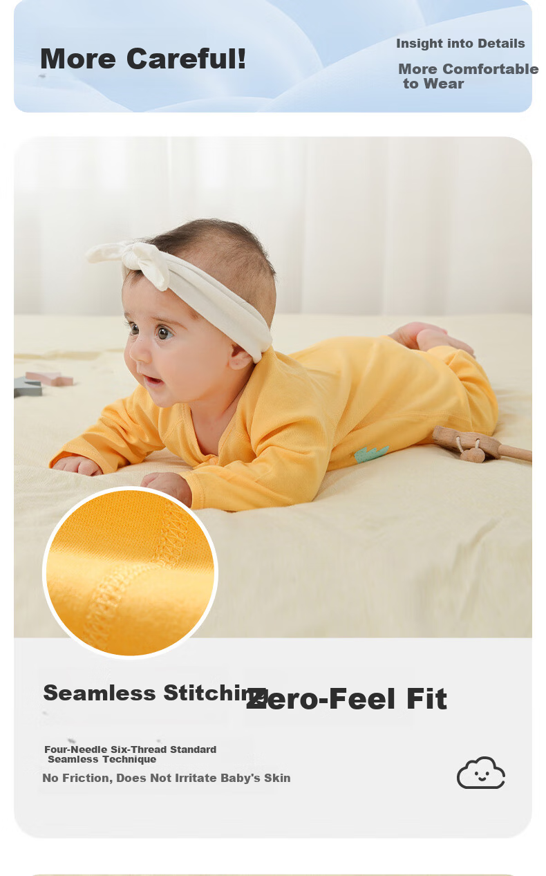 Shubeiyi 2-Piece Set Baby Clothes, Newborn Onesie, Spring And Autumn, for Boys And Girls, Full Moon Baby, Pure Cotton Butterfly Suit, Blue, 59CM 4