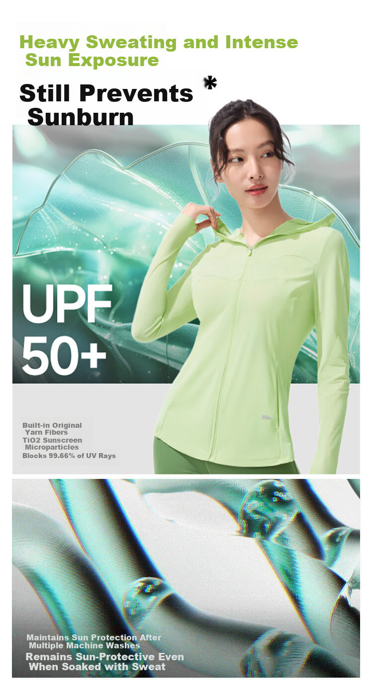 Beneunder Women's Summer UV Protection Jacket Slim Fit Lightweight Cooling Sunscreen Coat DS836 7