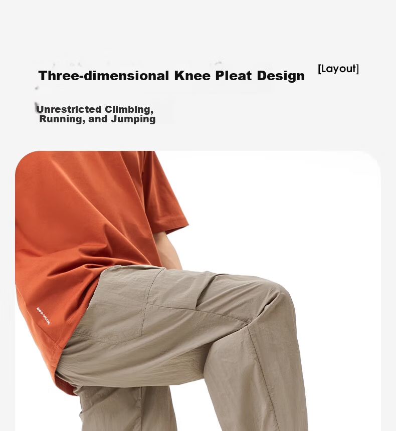 CAMEL Outdoor Quick-Dry Men's Paratrooper Pants Summer Cooling Durable Work Pants Breathable Sweat-Absorbing Sun-Protective Sports Long Pants Women XXL 9