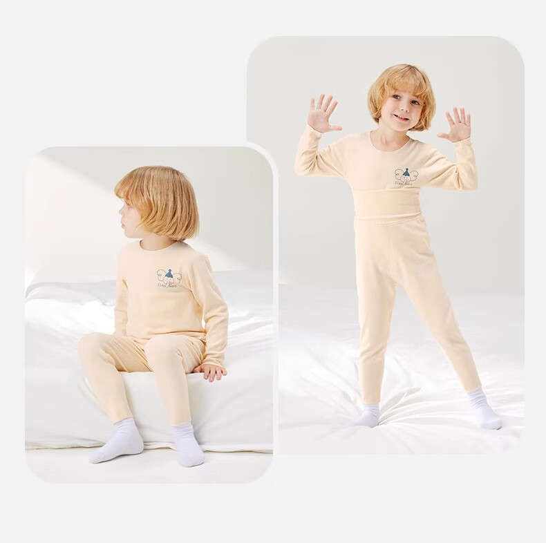 Betis Thermal Velvet Children's Warm Underwear Heating Baby Sleepwear Autumn Clothes Set Autumn Winter Boys Girls 23