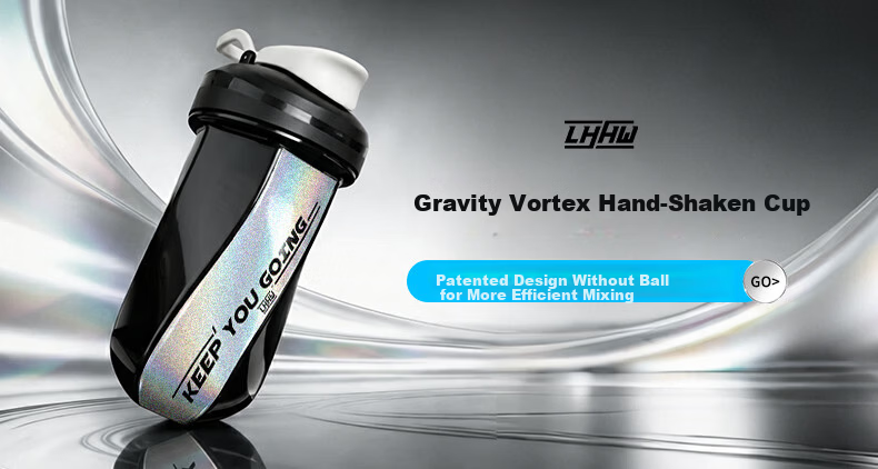 LHHW Luhanwei Electric Stirring Cup Shaker New Fully Automatic Protein Powder Magnetic Rechargeable Stirring Cup Yao Black 1