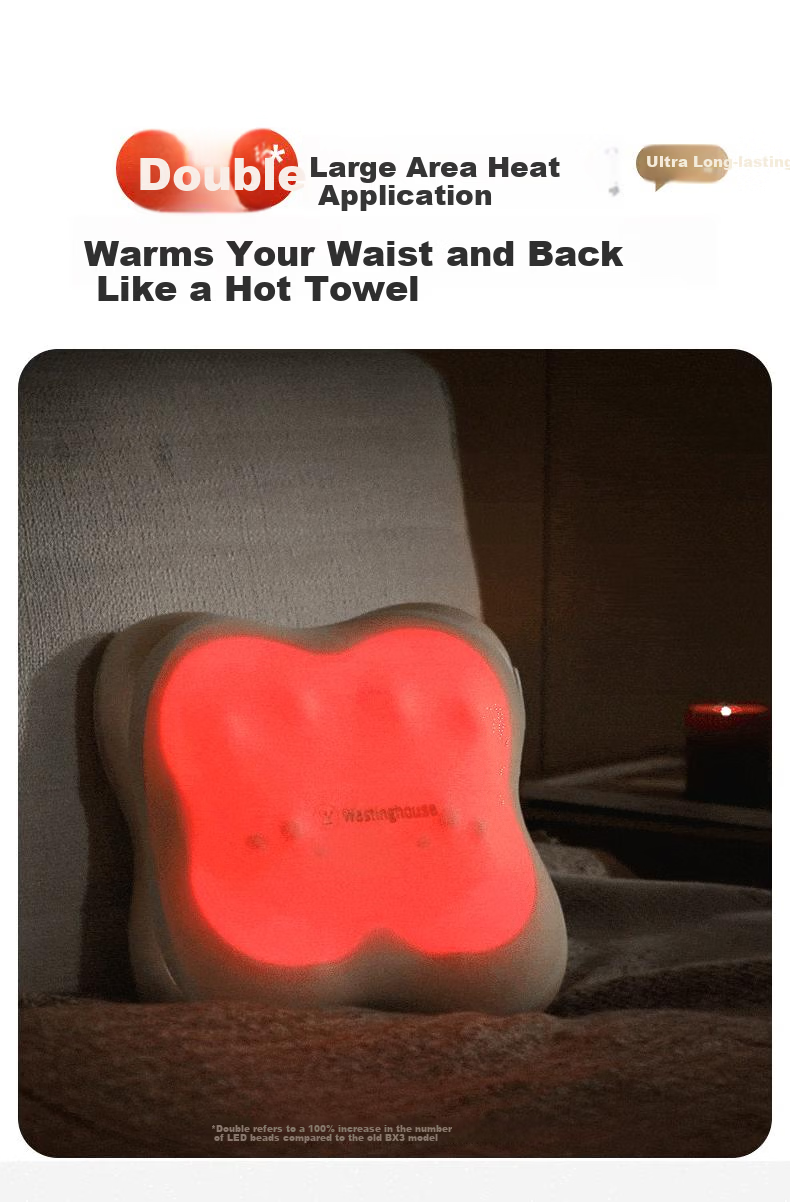 Westinghouse American Westinghouse [Mid-Autumn Festival Gift] BX6-C Waist Massager Shoulder Neck Lumbar Back Massage Device Massage Cushion Office Full Body Pillow for Elders 9