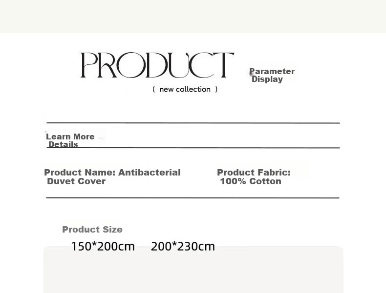 Grace Class A 7A Antibacterial Pure Cotton Duvet Cover 100% Cotton Brushed Cotton Student Dormitory Duvet Cover Moxing Elegant Gray 150*200cm 4