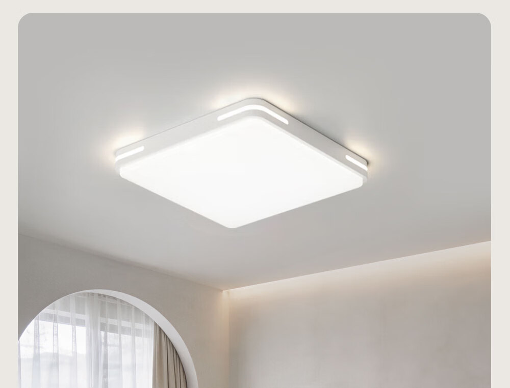 Kuka LED Ceiling Light Eye Protection PR Light Source Living Room Bedroom Lighting 40cm Round - Three Colors [Installation Included] 42