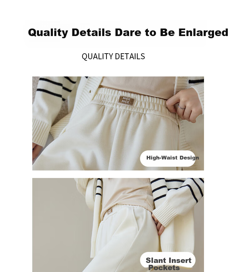 Free Style Wide-Leg Pants for Women Spring 2025 New High-Waist Slim Fit Narrow Casual Trousers 8