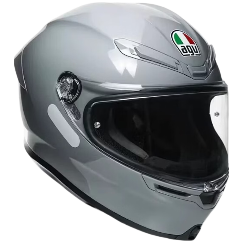 AGV Motorcycle Helmet K6S Carbon Aramid Fiber Large Rear Wing 3C Certified Touring Racing Helmet Gray L (57-58)