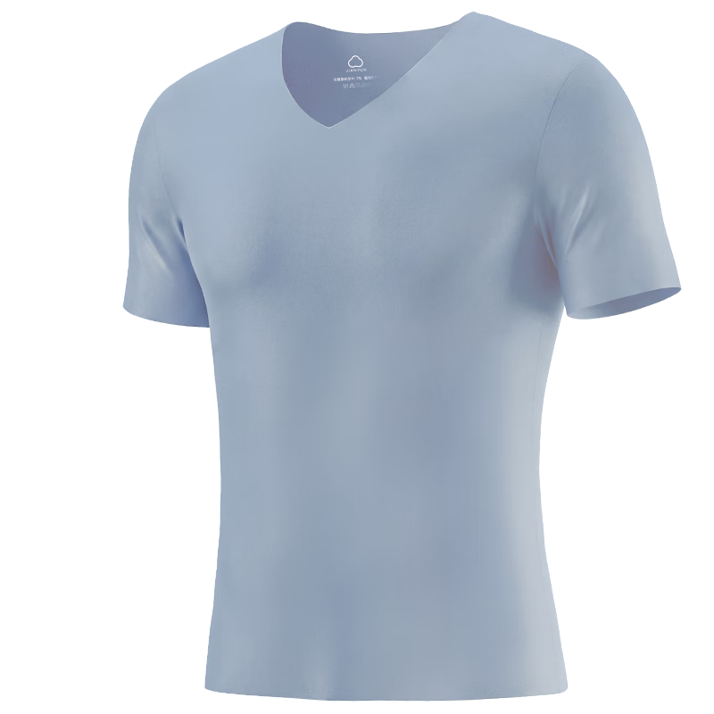 Jianyun Seamless Short Sleeve T-Shirt Men's Modal Base Layer Sports Fitness Cooling White Undershirt Summer