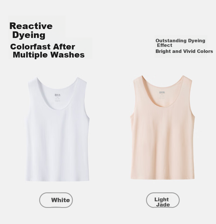 Yiershuang 60s Long Staple Cotton 100% Pure Cotton Women's Vest Round Neck Stretch Narrow Shoulder Base Shirt Female 16