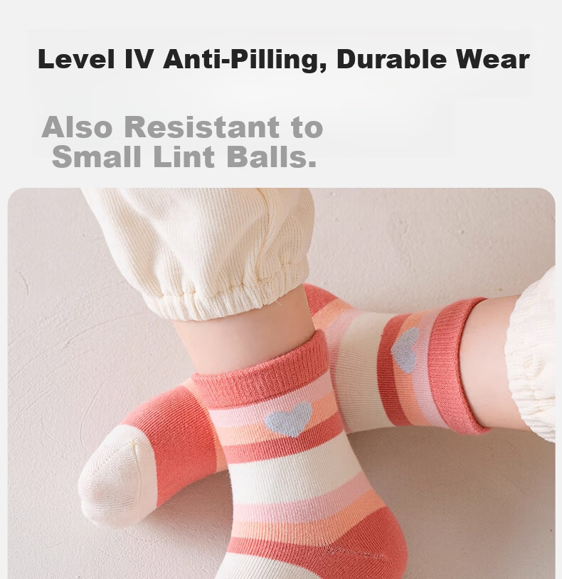 Mianqixiong Children's Socks, Spring And Autumn Style, Pure Cotton Mid-Calf Socks, Girls' Baby Autumn Class A Children's Socks, Girls' Autumn And Winter Cotton Socks for Baby Girls 5