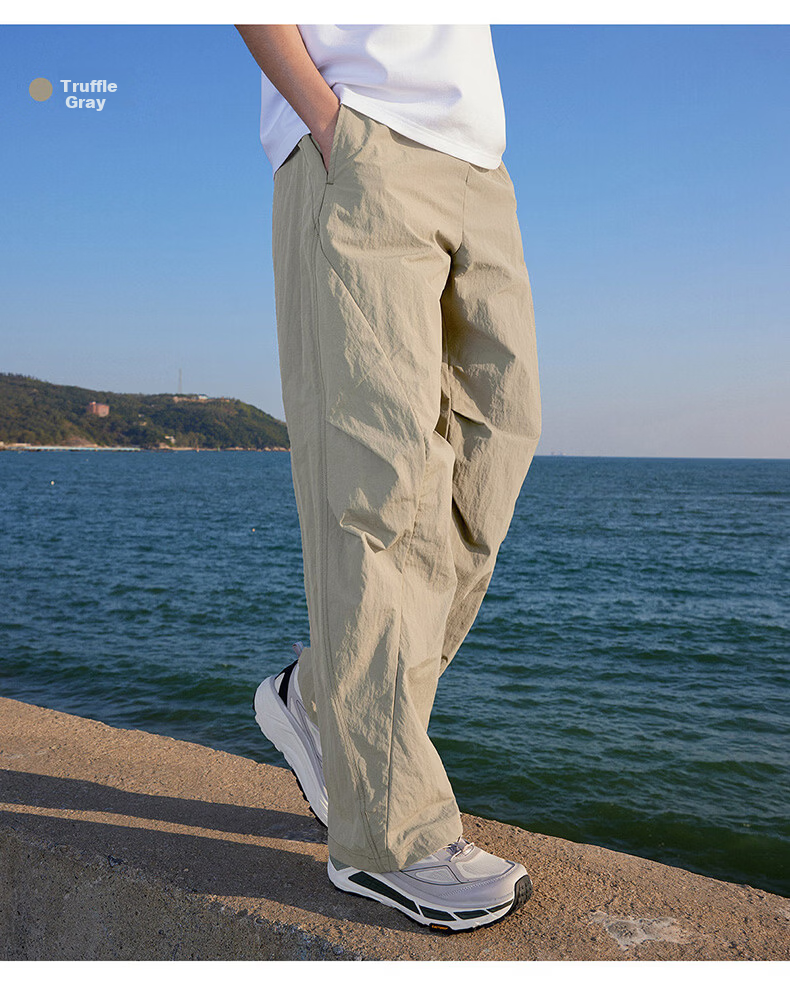 CAMEL Ice Cooling Sun Protection Workwear Women's Straight Casual Quick-Dry Paratrooper Pants C26BA6L6007 Dreamy Pink L 5