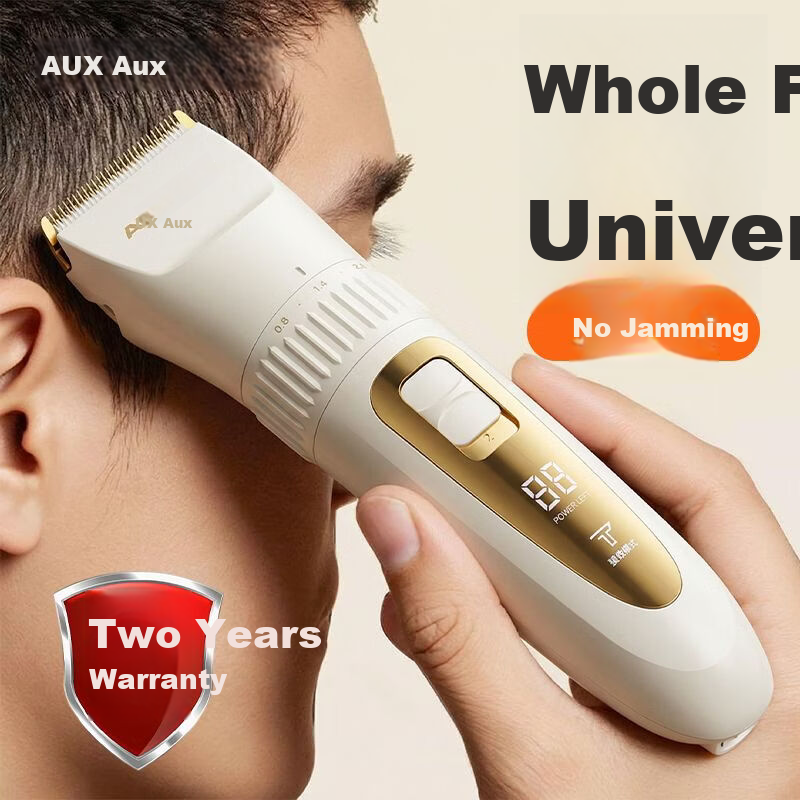 AUX Electric Hair Clipper Adult Electric Hair Trimmer Baby Haircutting Machine Home Children's Haircut Razor Gift