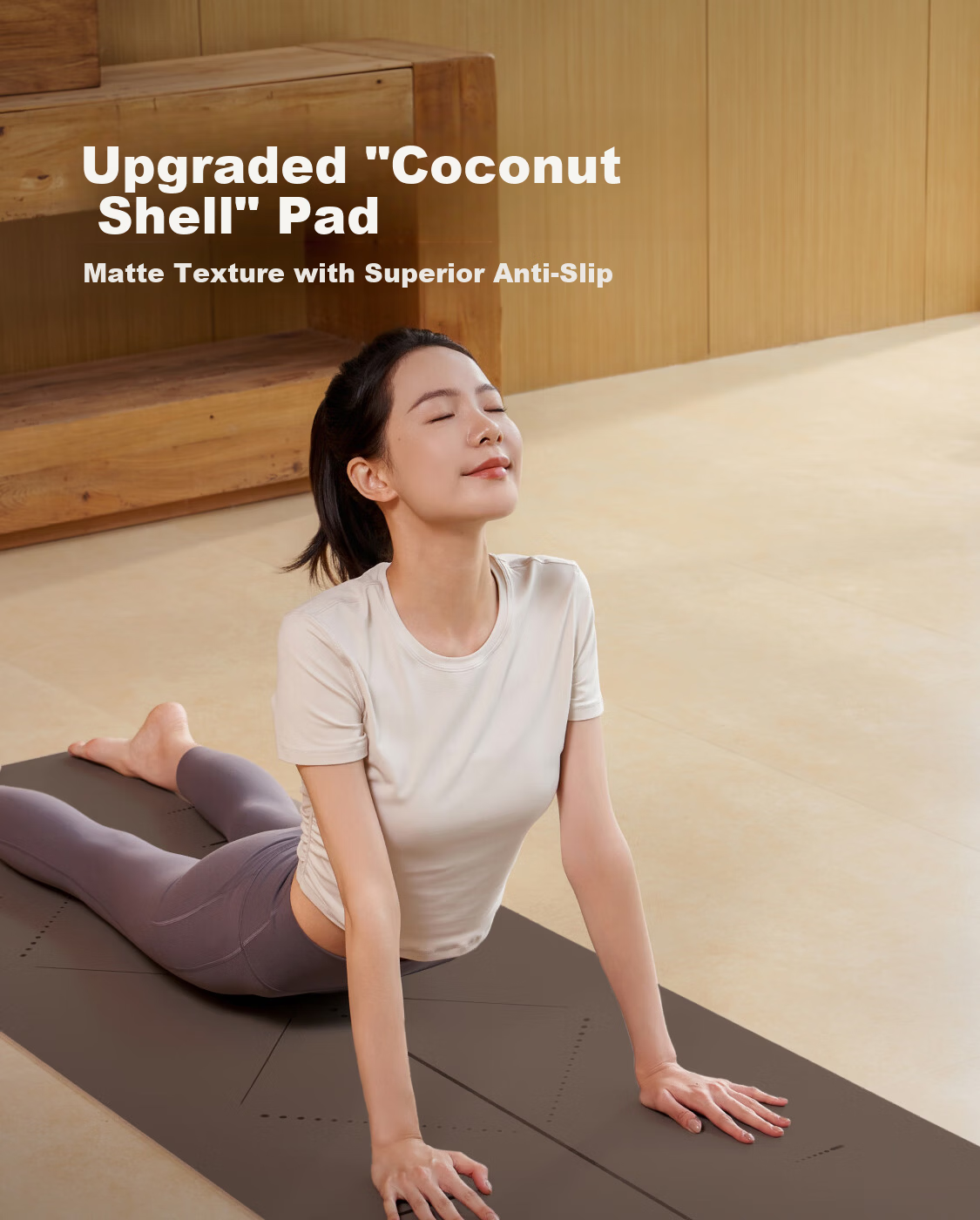 Keep Yoga Mat Fitness Mat Home Use 2025 New Professional Non-Slip Shock Absorption Natural Rubber Coconut Shell Mat Gravel Sand Color 1