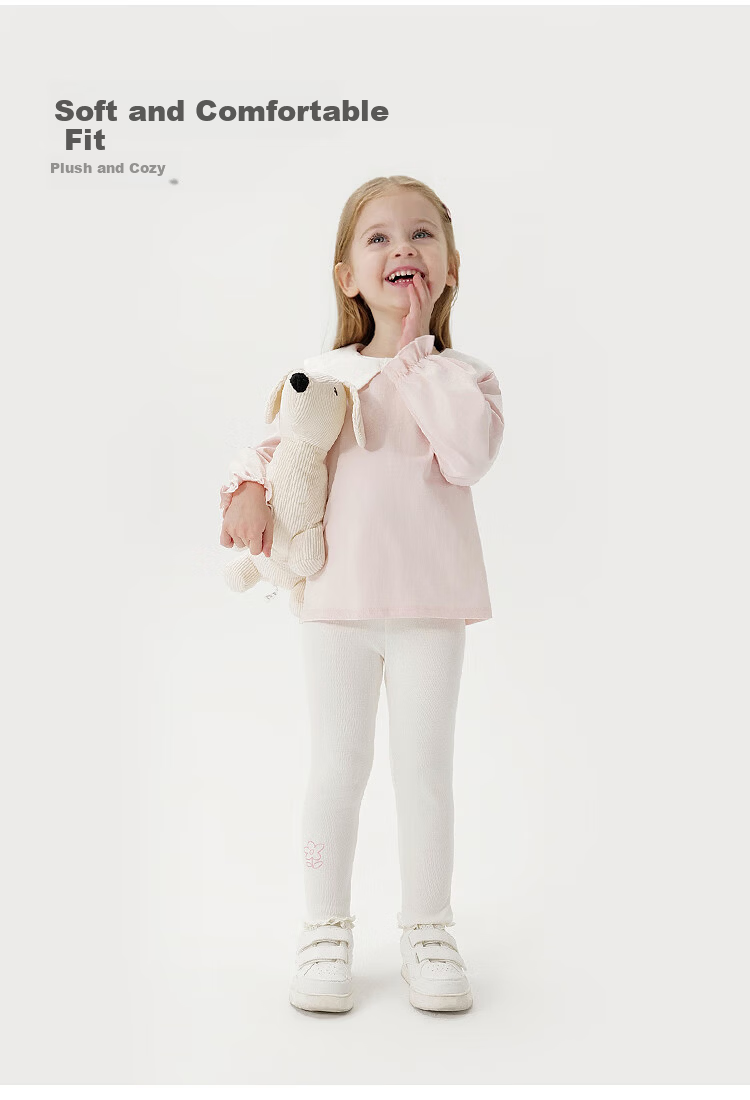 MARC&JANIE Girls Cute Printed Stretch Leggings Baby Pants 2025 Spring 250301 4