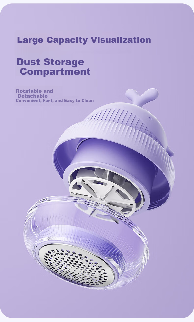 AUX Fabric Shaver Lint Remover Hairball Trimmer Clothes Defuzzer Purple Standard Edition [Gentle on Clothes] 29
