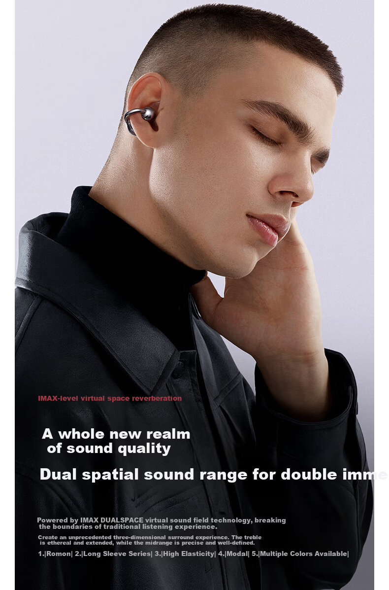 Jinyun (KINYO) [Women's Exclusive | Latest 2026 Model] Bluetooth Earphones Clip-On Semi In-Ear Two-Piece Two-In Long Battery Life, Comfortable for Extended Wear 19