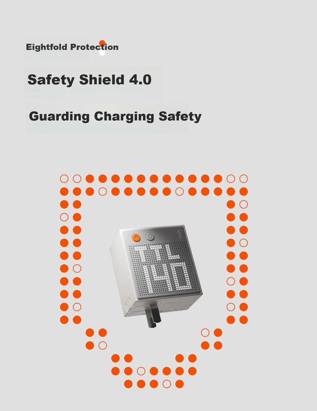 SHARGE [Flash Extreme China Aircraft Carrier Collaboration] Dot Matrix Screen Smart Display 67W GaN Apple 17 Pro Charger Type-C Multi-Port PD 65W and 40W Fast Charging Adapter Blue 31