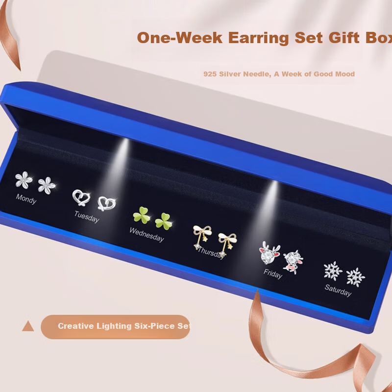 Dijing 925 Sterling Silver Stud Earrings for Women Lightweight Luxury Niche High-End 2026 New Earrings Qixi Valentine's Day Gift for Girls