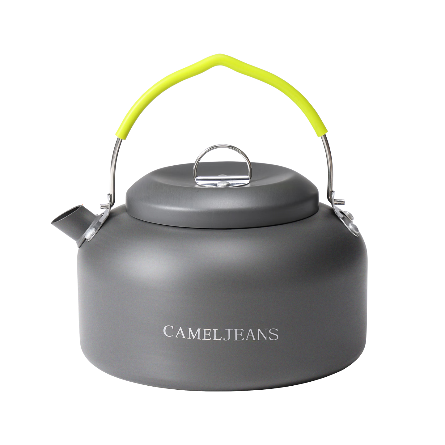 CAMELJEANS Outdoor Camping Cooking Pot, Aluminum Alloy Large Capacity Pot, Compact And Exquisite Camping Cookware, Travel Accessory