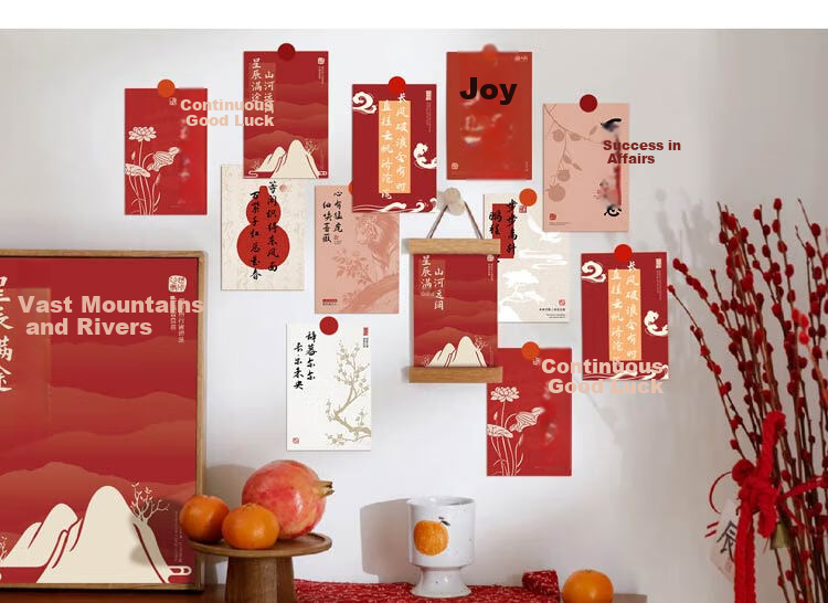 Kingdee Greeting Card Wish Card Graduation Souvenir Student Commemorative Chinese Style Wish Wall Success in Exams Inspirational College and High School Entrance Exam BCBQ118 5