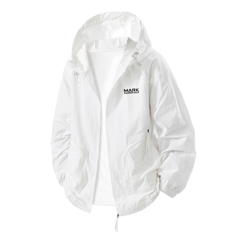MARK FAIRWHALE Ice Silk Lightweight Sun Protection Jacket Unisex Summer UPF50+ UV Protection Breathable Couple Jacket Green M
