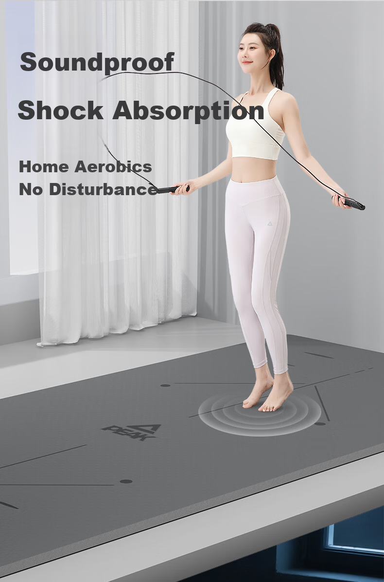 PEAK Professional Yoga Mat for Men And Women, Home Fitness TPE Positioning Line Non-Slip Thickened Widened Beginner Floor Mat 13
