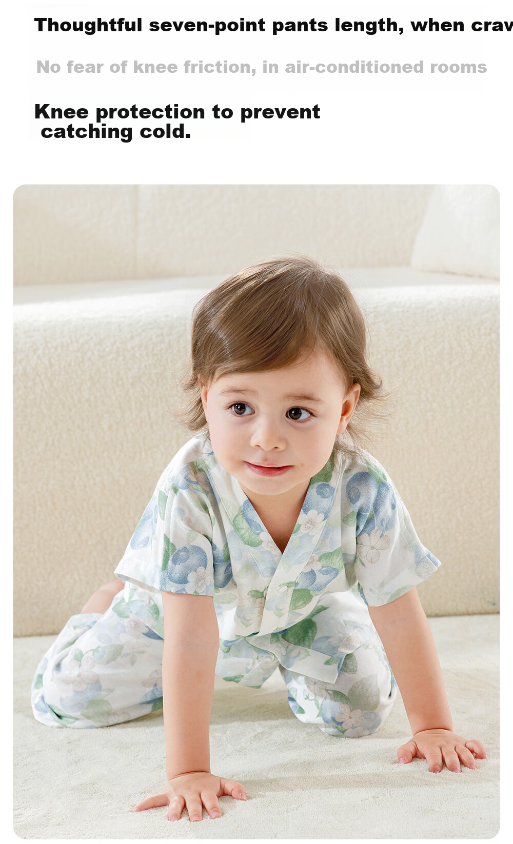 Beitaisi Children's Pajamas, Girls And Boys Summer Thin Breathable Home Wear Set, Baby Parent-Child Sleepwear Short Sleeve 10