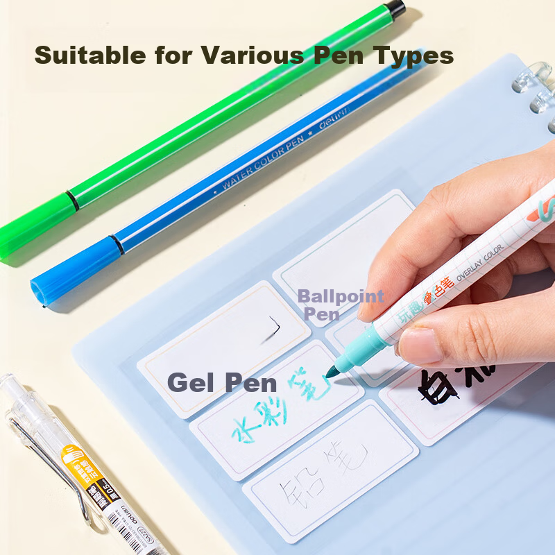 Deli 9 Removable Waterproof Label Stickers with Film 34x79mm 3 Sheets/Pack BT512