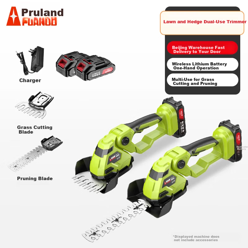 PUANGD Lawn Mower Hedge Trimmer Household Lawn Trimmer Handheld Electric Grass Shears Multi-Purpose Pruning Scissors Agricultural Tools