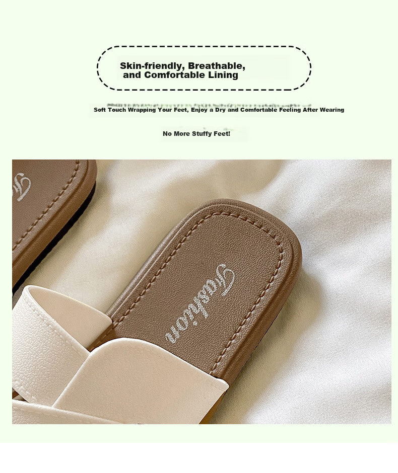 FOOTOPPO Women's Flat Breathable Fashion Sandals Soft Sole Beach Slippers Summer Outdoor Shoes 6