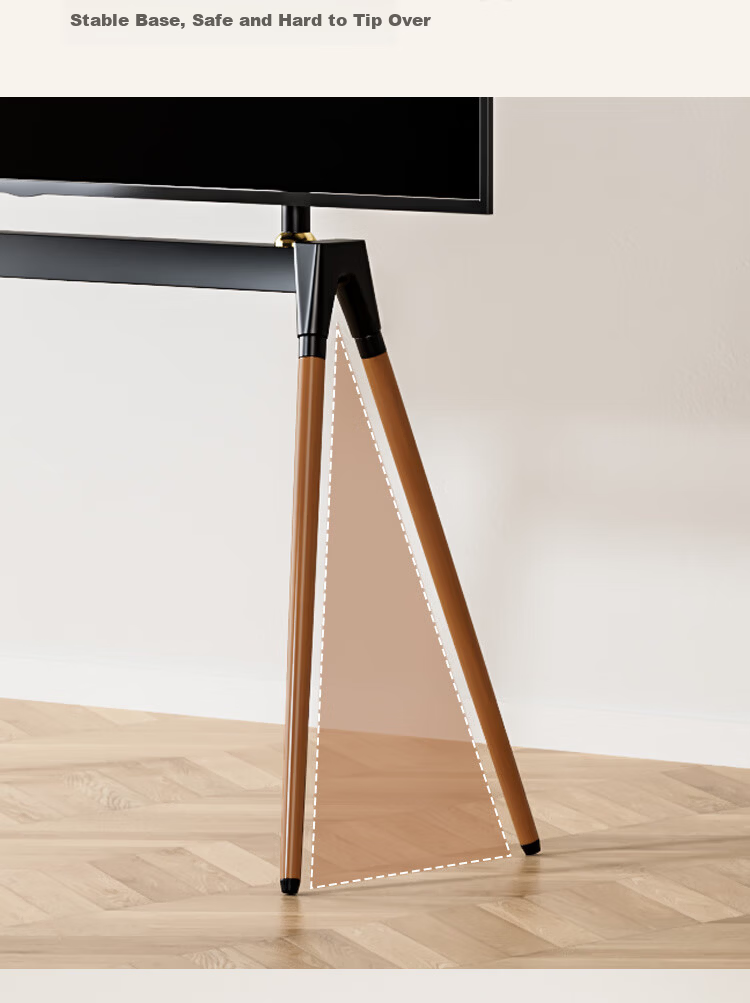Enlip TV Stand 32-86 Inch Solid Wood Floor TV Stand 65/75/85 Inch Artistic TV Mount Mobile TV Stand TV Rack 11