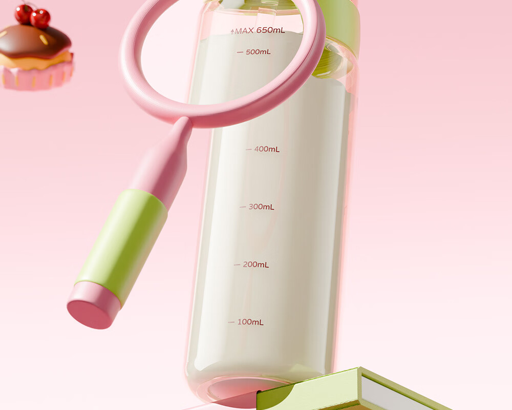 FUGUANG Children's PPSU Dual-Use Straw Cup Student School Water Bottle for Boys and Girls Pregnant Women High-Temperature Resistant Plastic Cup 15