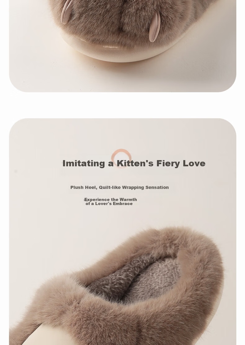 Daxixiansen Ice Cream Popsicle Slippers for Women, Autumn And Winter Cute Warm Furry Slippers, Non-Slip Home Soft-Soled Slippers 10