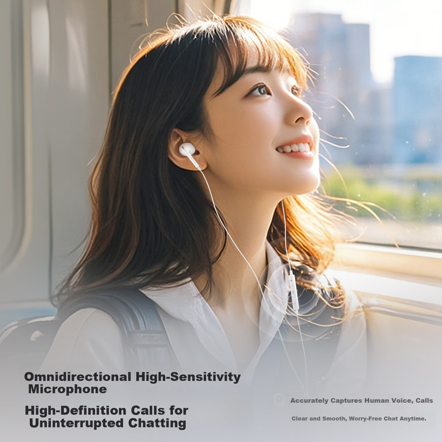 IKF B1 Semi-In-Ear Wired Earphones with Mic for Music and Karaoke Compatible with Xiaomi Huawei Oppo Apple 17 Sound Positioning Delta FPS Gaming Type-C Interface