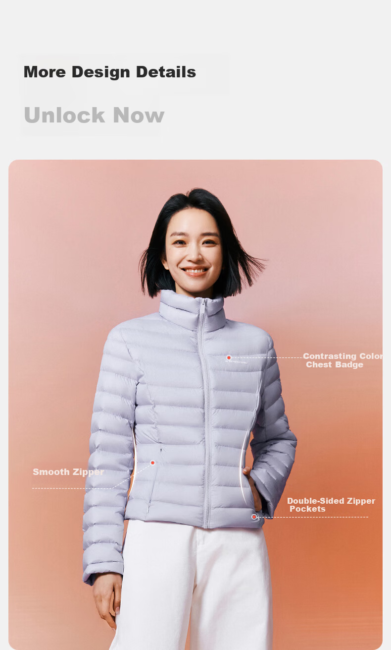 Meilicheng Women's Down Jacket Winter Lightweight Warm Inner Layer Goose Down Coat Aurora White M 062 22