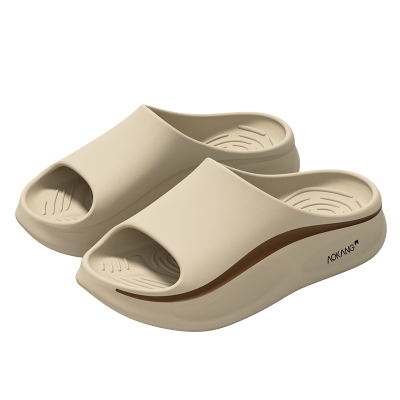 Aokang Men's Summer Sport Outdoor EVA Non-Slip Soft Sole Beach Camping Commuting Slippers