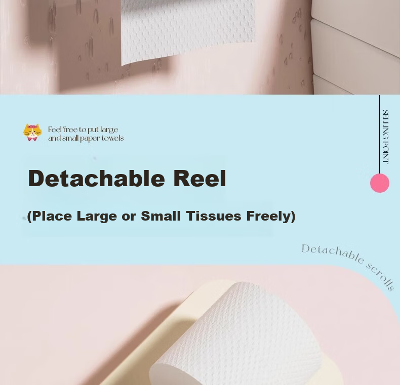 Fanyejia Hanging Cabinet Tissue Box, Face Towel Storage Box, Wall-Mounted Storage Rack, Inverted Box, Mirror Cabinet Under-Drawer Tissue Box, Bathroom Hanging Box 8