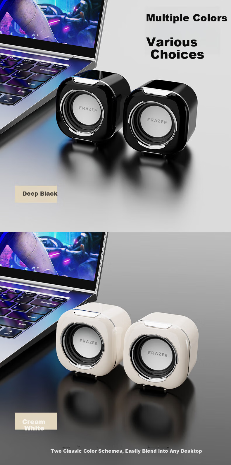 Lenovo Ecosystem Brand Yinen Bluetooth Speaker Mini Portable Speaker Card Insert Amplifier Long Battery Life Outdoor Sports Compact High-Quality Sound Practical Gift New Off-White 9