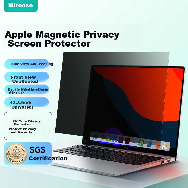 Mryc Magnetic Privacy Screen Protector for MacBook Pro/Air 13.3-inch Laptop Anti-Spy Film Scratch-Resistant Privacy Filter