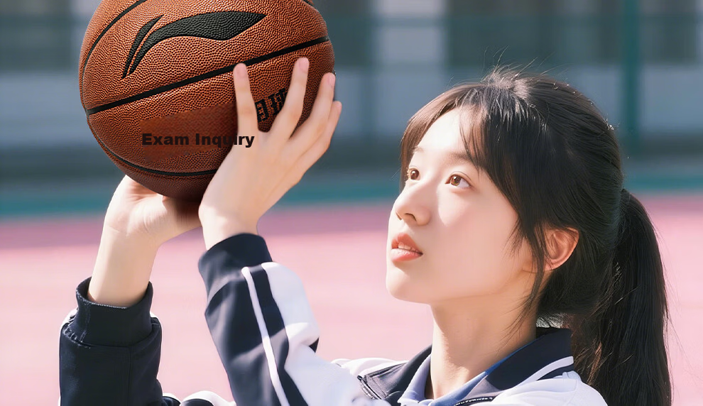 Li-Ning Basketball Junior Middle School Indoor Outdoor Girls Size 6 Official Exam Basketball for Ages 12-18 Women's Standard Test Ball 3
